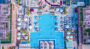 Bird's-eye View of Swimming Pool
