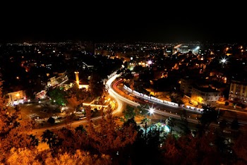 Bird's Eye View Of View Of City During Evening