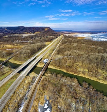 Bird's-eye View Photography of Highway