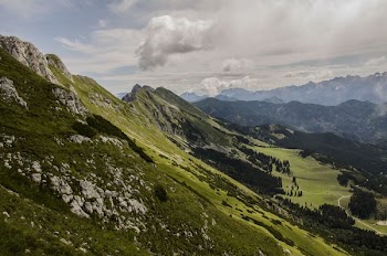 Bird's-eye View Photography of Mountains