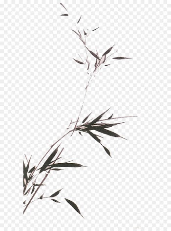 Bird-and-flower painting Chinese painting Ink wash painting Bamboo - bambo design element 