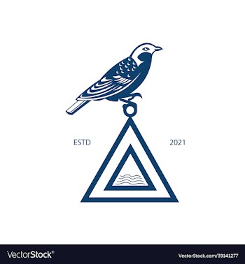 bird and triangle logo design