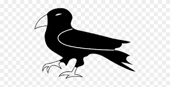Bird,animals,beak,black - อีกา Black And White Clipart