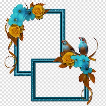Bird, Blue Bird Frame transparent background PNG clipart