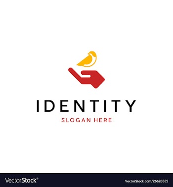 Bird care logo design vector image