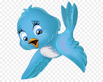 Bird Cartoon Clip art - Large Blue Bird PNG Cartoon Clipart 