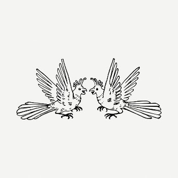 Bird crest clipart illustration psd. | Free PSD - rawpixel