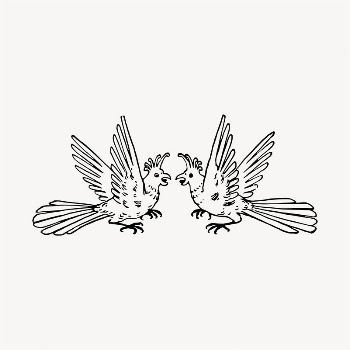 Bird crest illustration clipart vector. | Free Vector - rawpixel