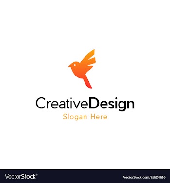 Bird dove logo design vector image
