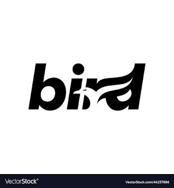 bird dove pigeon eagle head wordmark logo design
