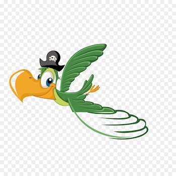 Bird Drawing Vector graphics Image Illustration - green parrot 