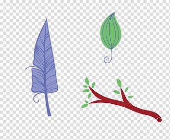 Bird Feather Leaf, Leaves, twigs feathers transparent background PNG clipart