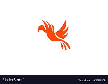 Bird fly creative logo modern simple editable vector image