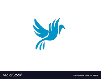 Bird fly creative logo modern simple editable vector image