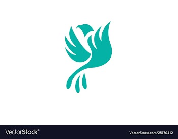 Bird fly creative logo modern simple editable vector image