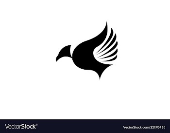 Bird fly creative logo modern simple editable vector image