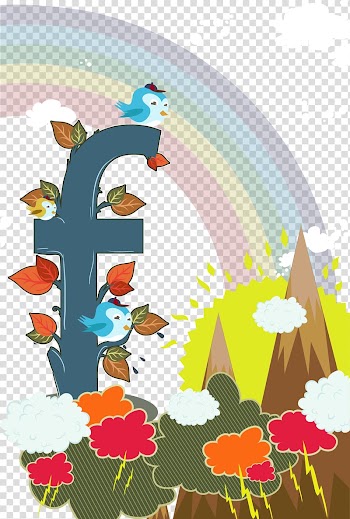 Bird Letter, Colorful leaves transparent background PNG clipart