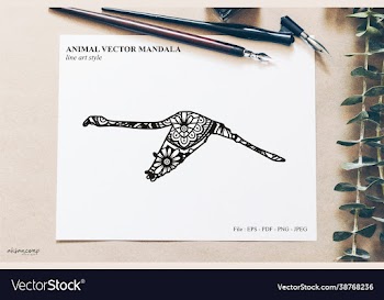 bird mandala vintage decorative elements