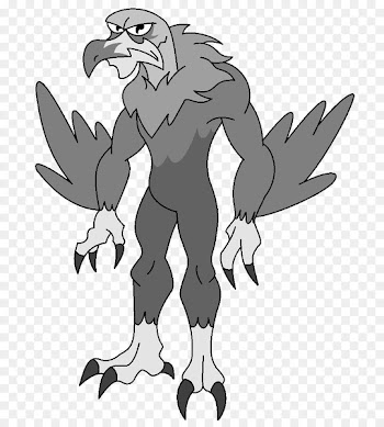 Bird of prey Ghoul Legendary creature Cartoon Drawing - roaming 