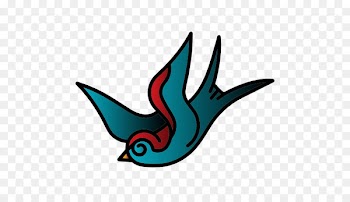 Bird Old school (tattoo) Scalable Vector Graphics - Flying bird 