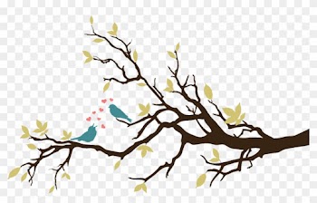 Bird On Tree Branch Drawing - Tree Branch Wall Stickers