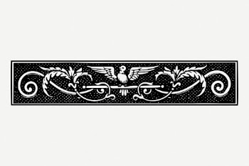 Bird ornament border, animal vintage | Free PSD - rawpixel