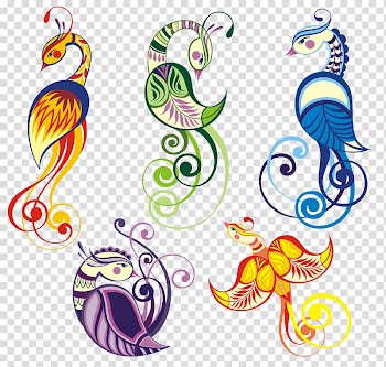 Bird Peafowl Tattoo Drawing Feather, Color peacock transparent background PNG clipart