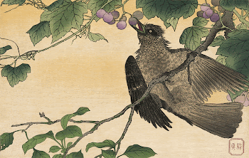 Bird picking grapes (1900 - | Free Photo Illustration - rawpixel