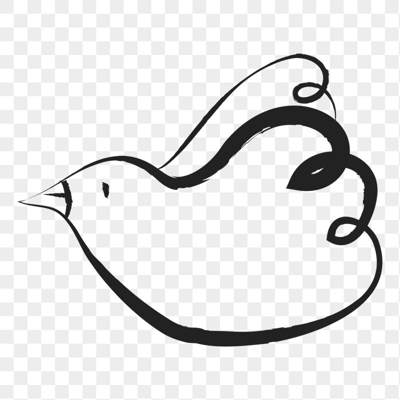 Bird png sticker, cute doodle | Free PNG Illustration - rawpixel