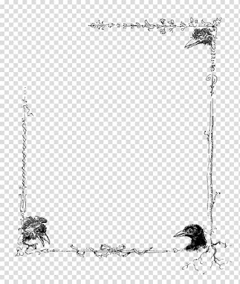 Bird Rook Frames , yellow frame transparent background PNG clipart