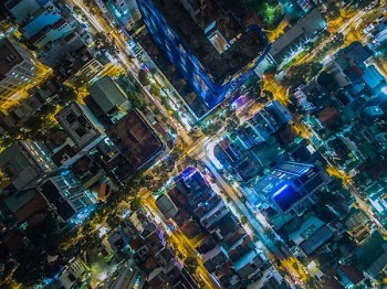 bird's eye photography of city