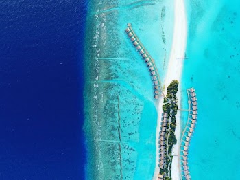 bird's eye view of ocean