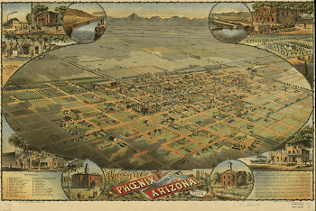 Bird's eye view of Phoenix, | Free Photo - rawpixel