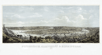 Bird's-eye view of Pittsburgh, Pennsylvania, | Free Photo - rawpixel