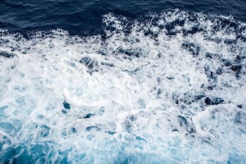 bird's eye view of sea waves