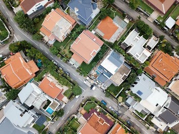 bird's-eye view photography of buildings
