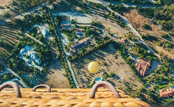 bird's eye view photography of town
