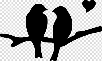 Bird Silhouette Heart , Bird transparent background PNG clipart