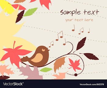 Bird singing vector image