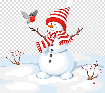 Bird Snowman Christmas Illustration, White Snowman transparent background PNG clipart
