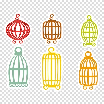Birdcage Euclidean , Color cartoon bird cage transparent background PNG clipart