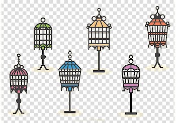 Birdcage Wedding invitation, Vintage Birdcage frame material transparent background PNG clipart