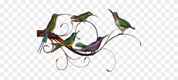 Birds And Butterflies Birdz Family Artwork - Wording Donation Thank You Cards