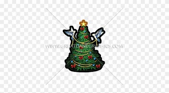 Birds Decorating Tree - Ornament Merry Christmas Tree Tie-dye T-shirt For Kids