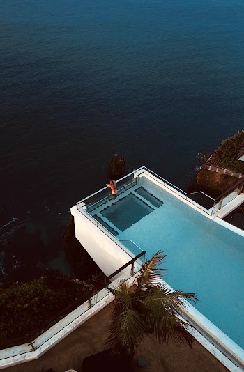 Birds Eye Photography of Person on Pool