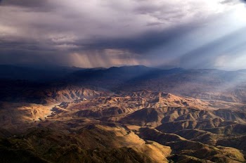birds eye view of mountains