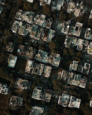 Birds-eye View Photo of Buildings