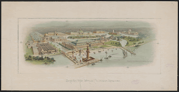 Birds-eye view, World's Columbian Exposition | Free Photo - rawpixel