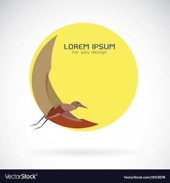  					Birds in a circle on white background wild vector image														
