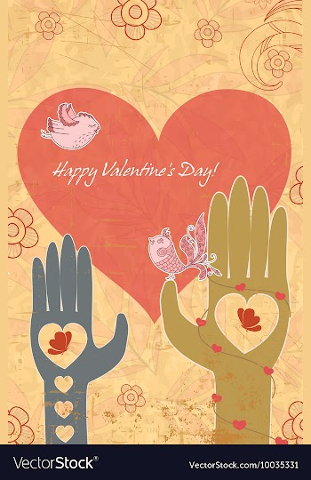 Birds in love vector image